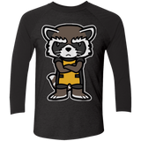 T-Shirts Vintage Black/Vintage Black / X-Small Angry Racoon Triblend 3/4 Sleeve