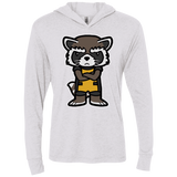 T-Shirts Heather White / X-Small Angry Racoon Triblend Long Sleeve Hoodie Tee