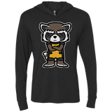 T-Shirts Vintage Black / X-Small Angry Racoon Triblend Long Sleeve Hoodie Tee