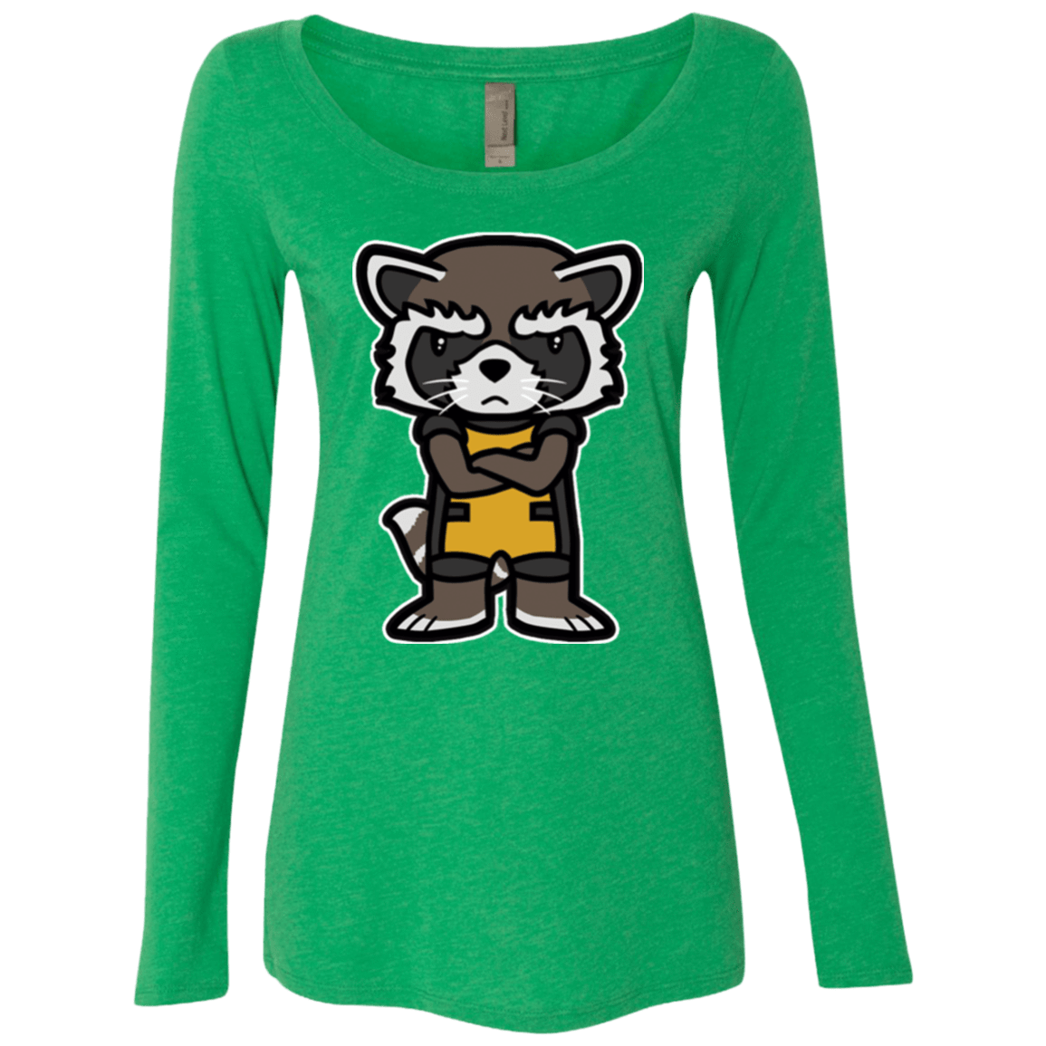 T-Shirts Envy / Small Angry Racoon Women's Triblend Long Sleeve Shirt