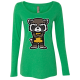 T-Shirts Envy / Small Angry Racoon Women's Triblend Long Sleeve Shirt
