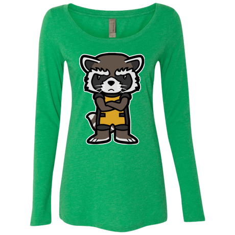 T-Shirts Envy / Small Angry Racoon Women's Triblend Long Sleeve Shirt