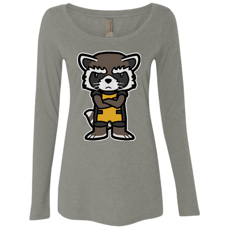 T-Shirts Venetian Grey / Small Angry Racoon Women's Triblend Long Sleeve Shirt