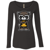 T-Shirts Vintage Black / Small Angry Racoon Women's Triblend Long Sleeve Shirt