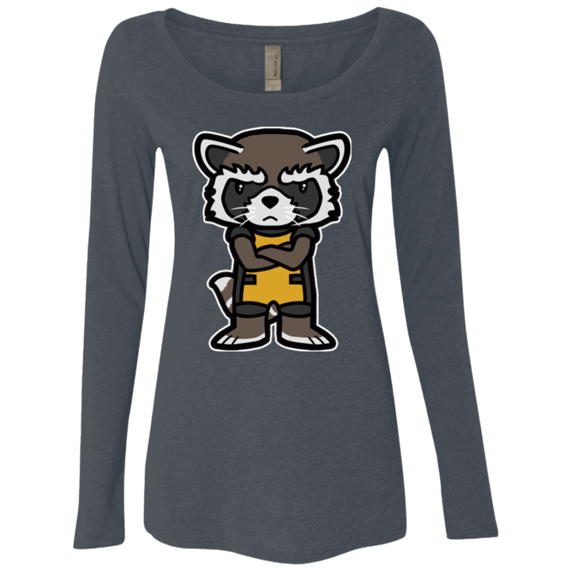 T-Shirts Vintage Navy / Small Angry Racoon Women's Triblend Long Sleeve Shirt