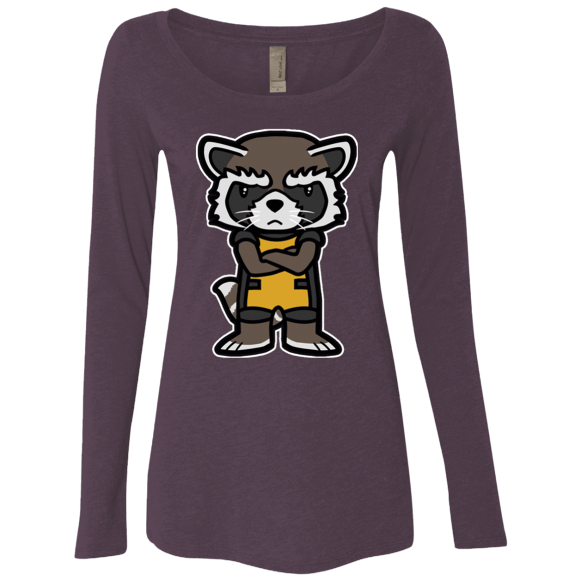 T-Shirts Vintage Purple / Small Angry Racoon Women's Triblend Long Sleeve Shirt