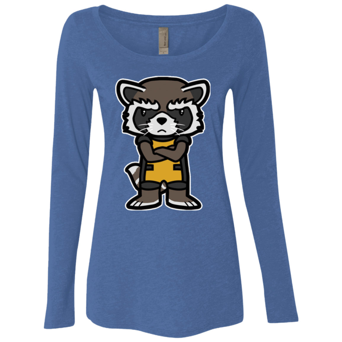T-Shirts Vintage Royal / Small Angry Racoon Women's Triblend Long Sleeve Shirt