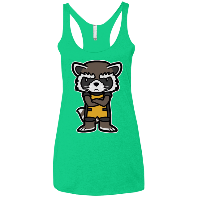 T-Shirts Envy / X-Small Angry Racoon Women's Triblend Racerback Tank