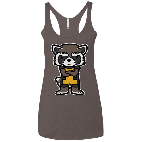 T-Shirts Macchiato / X-Small Angry Racoon Women's Triblend Racerback Tank