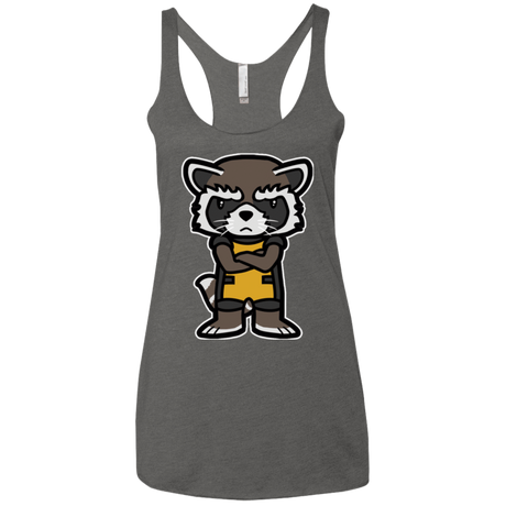 T-Shirts Premium Heather / X-Small Angry Racoon Women's Triblend Racerback Tank