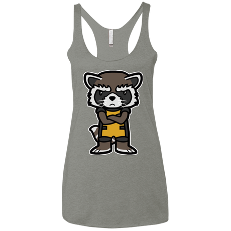 T-Shirts Venetian Grey / X-Small Angry Racoon Women's Triblend Racerback Tank