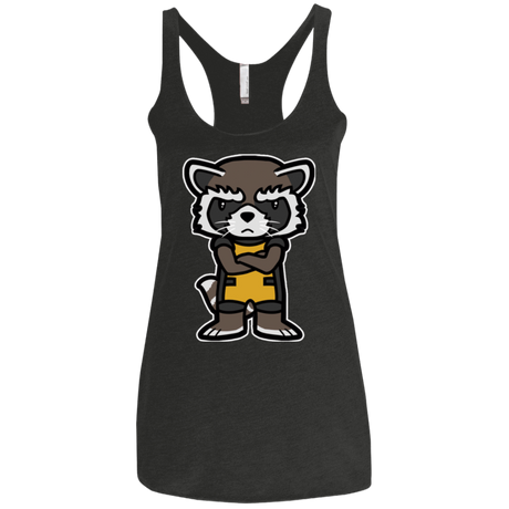 T-Shirts Vintage Black / X-Small Angry Racoon Women's Triblend Racerback Tank