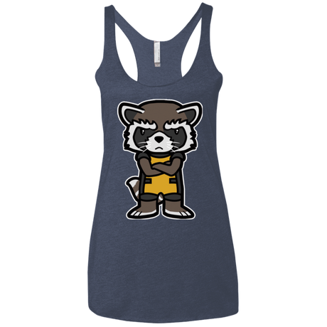 T-Shirts Vintage Navy / X-Small Angry Racoon Women's Triblend Racerback Tank