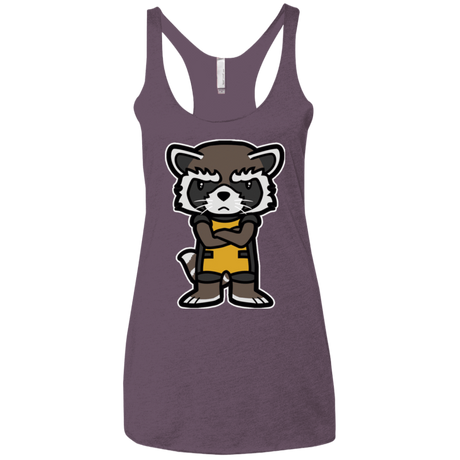 T-Shirts Vintage Purple / X-Small Angry Racoon Women's Triblend Racerback Tank