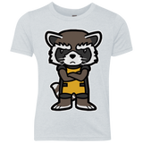 T-Shirts Heather White / YXS Angry Racoon Youth Triblend T-Shirt