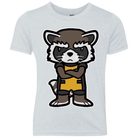 T-Shirts Heather White / YXS Angry Racoon Youth Triblend T-Shirt