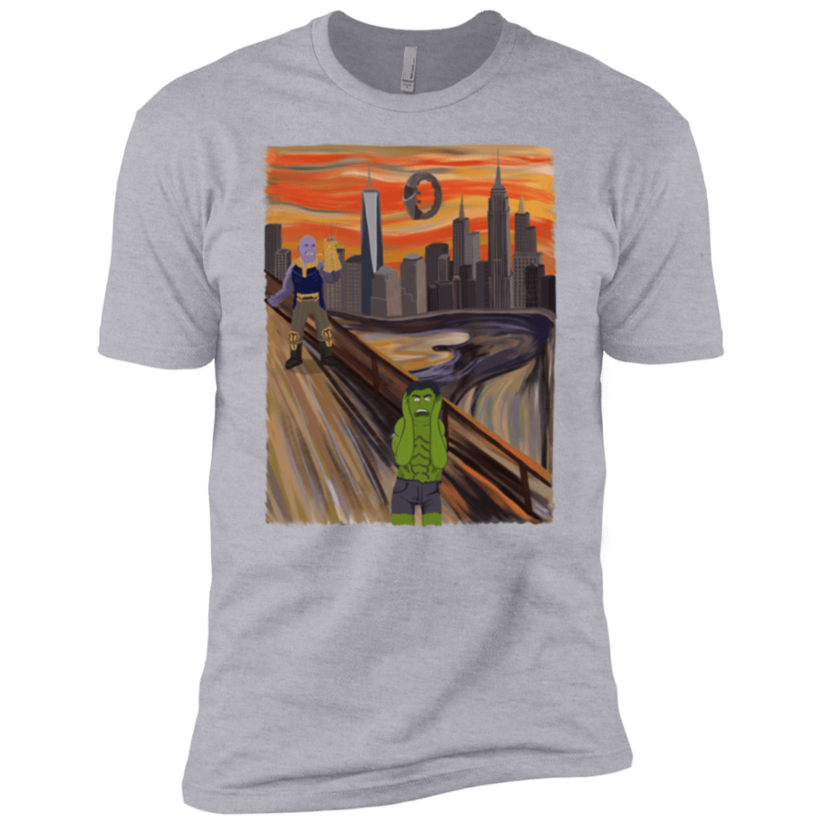 T-Shirts Heather Grey / YXS Angry Scream Boys Premium T-Shirt