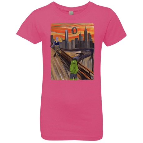 T-Shirts Hot Pink / YXS Angry Scream Girls Premium T-Shirt