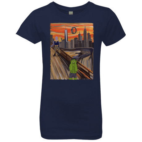 T-Shirts Midnight Navy / YXS Angry Scream Girls Premium T-Shirt