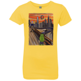 T-Shirts Vibrant Yellow / YXS Angry Scream Girls Premium T-Shirt
