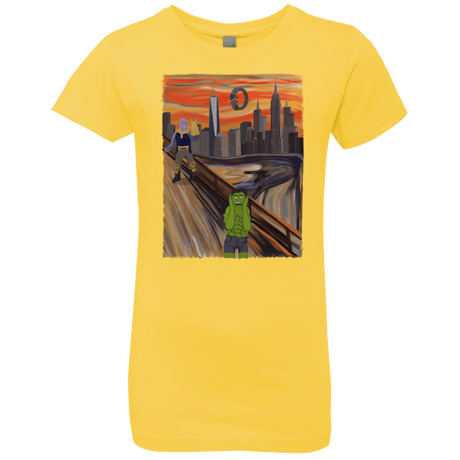 T-Shirts Vibrant Yellow / YXS Angry Scream Girls Premium T-Shirt