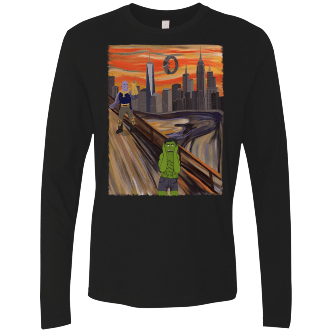 Angry Scream Men's Premium Long Sleeve
