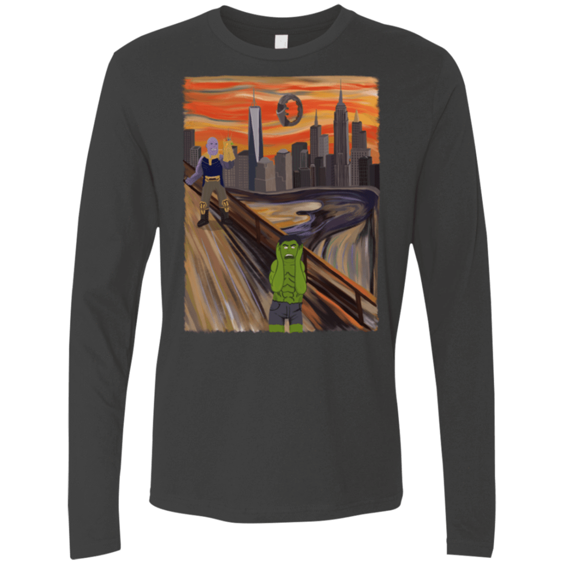 Angry Scream Men's Premium Long Sleeve