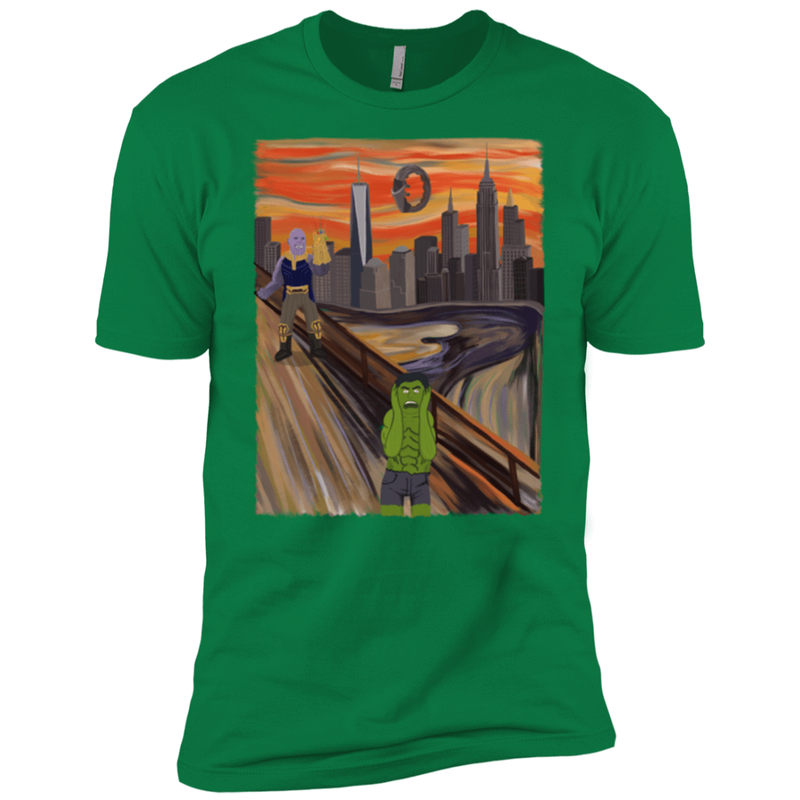 T-Shirts Kelly Green / X-Small Angry Scream Men's Premium T-Shirt