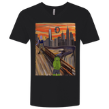 T-Shirts Black / X-Small Angry Scream Men's Premium V-Neck