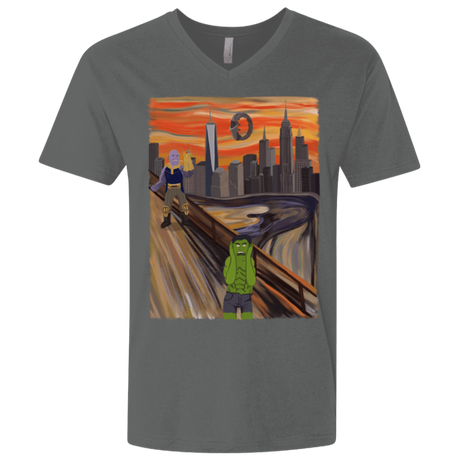 T-Shirts Heavy Metal / X-Small Angry Scream Men's Premium V-Neck