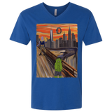 T-Shirts Royal / X-Small Angry Scream Men's Premium V-Neck