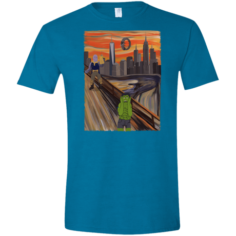 T-Shirts Antique Sapphire / S Angry Scream Men's Semi-Fitted Softstyle