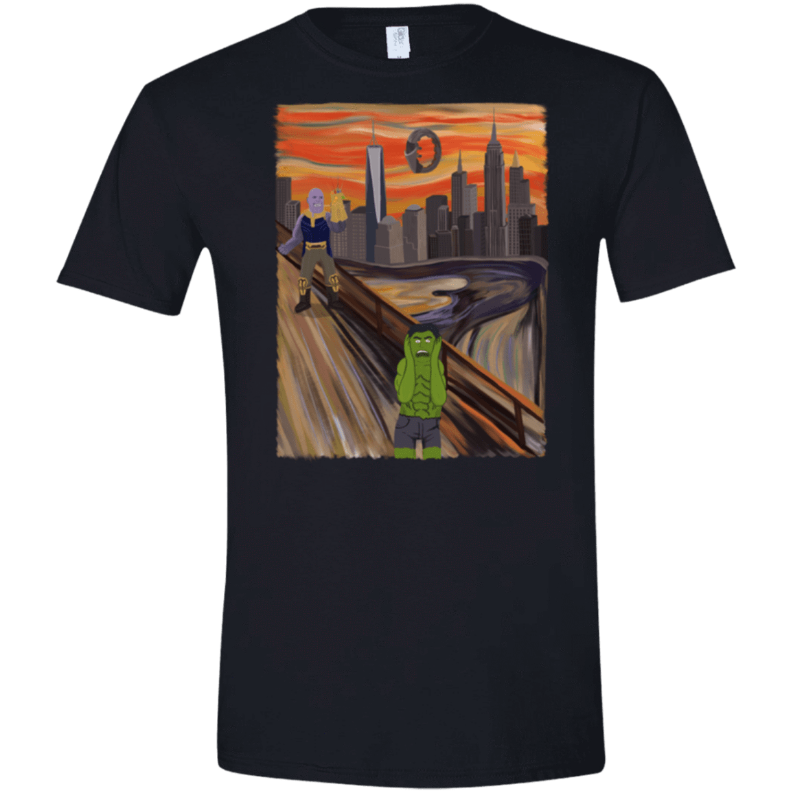 T-Shirts Black / X-Small Angry Scream Men's Semi-Fitted Softstyle