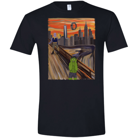 T-Shirts Black / X-Small Angry Scream Men's Semi-Fitted Softstyle