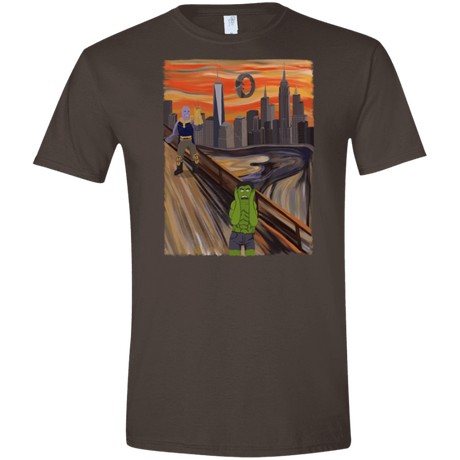 T-Shirts Dark Chocolate / S Angry Scream Men's Semi-Fitted Softstyle