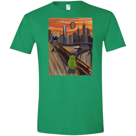 T-Shirts Heather Irish Green / S Angry Scream Men's Semi-Fitted Softstyle