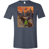 T-Shirts Heather Navy / S Angry Scream Men's Semi-Fitted Softstyle