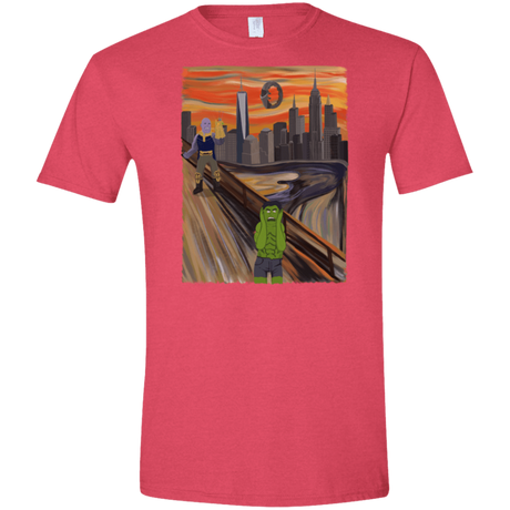 T-Shirts Heather Red / S Angry Scream Men's Semi-Fitted Softstyle