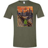 T-Shirts Military Green / S Angry Scream Men's Semi-Fitted Softstyle