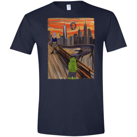 T-Shirts Navy / X-Small Angry Scream Men's Semi-Fitted Softstyle