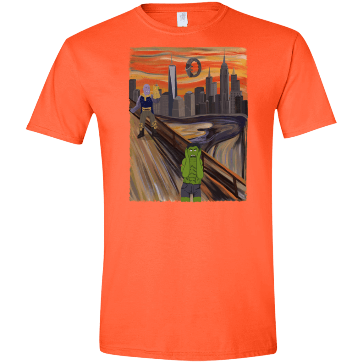 T-Shirts Orange / S Angry Scream Men's Semi-Fitted Softstyle