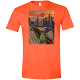 T-Shirts Orange / S Angry Scream Men's Semi-Fitted Softstyle