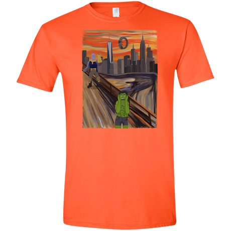 T-Shirts Orange / S Angry Scream Men's Semi-Fitted Softstyle