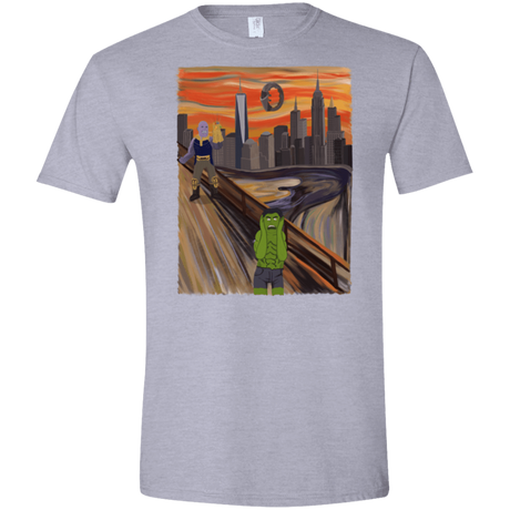 T-Shirts Sport Grey / X-Small Angry Scream Men's Semi-Fitted Softstyle