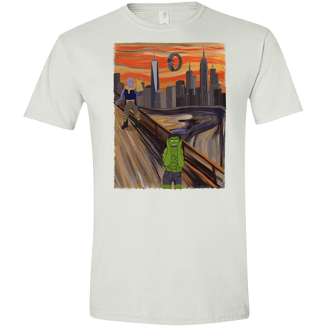 T-Shirts White / X-Small Angry Scream Men's Semi-Fitted Softstyle