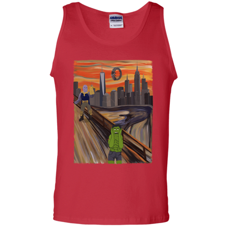 T-Shirts Red / S Angry Scream Men's Tank Top