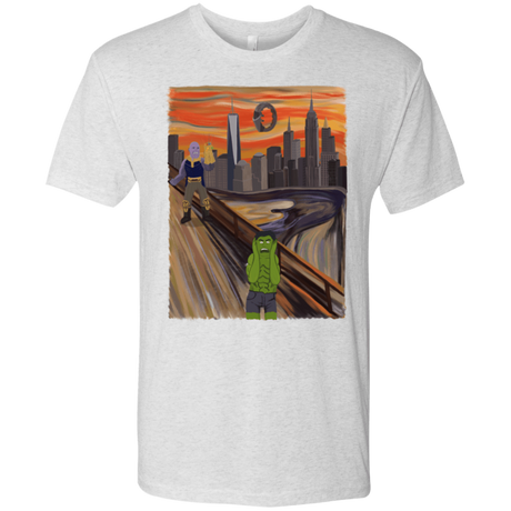 T-Shirts Heather White / S Angry Scream Men's Triblend T-Shirt