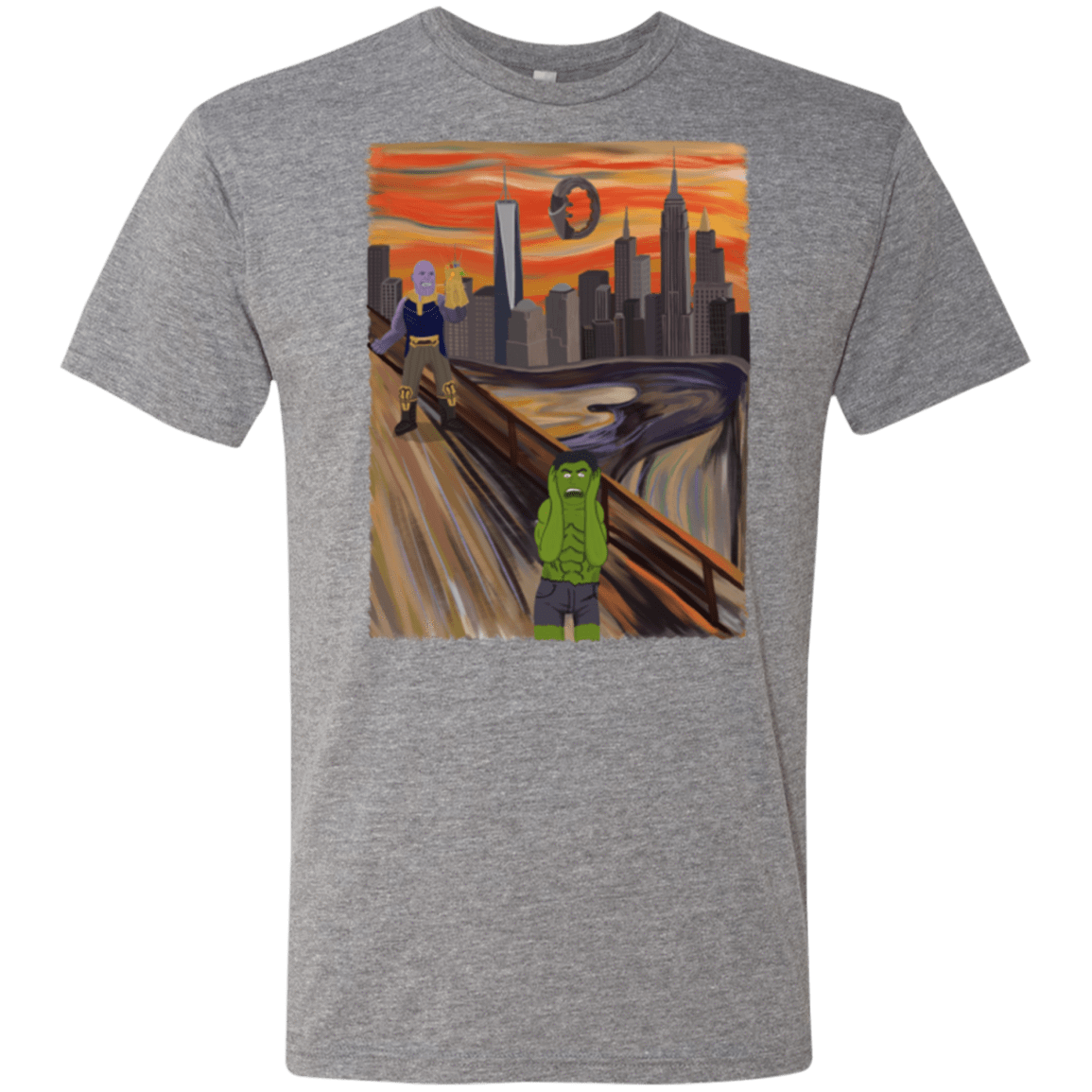 T-Shirts Premium Heather / S Angry Scream Men's Triblend T-Shirt