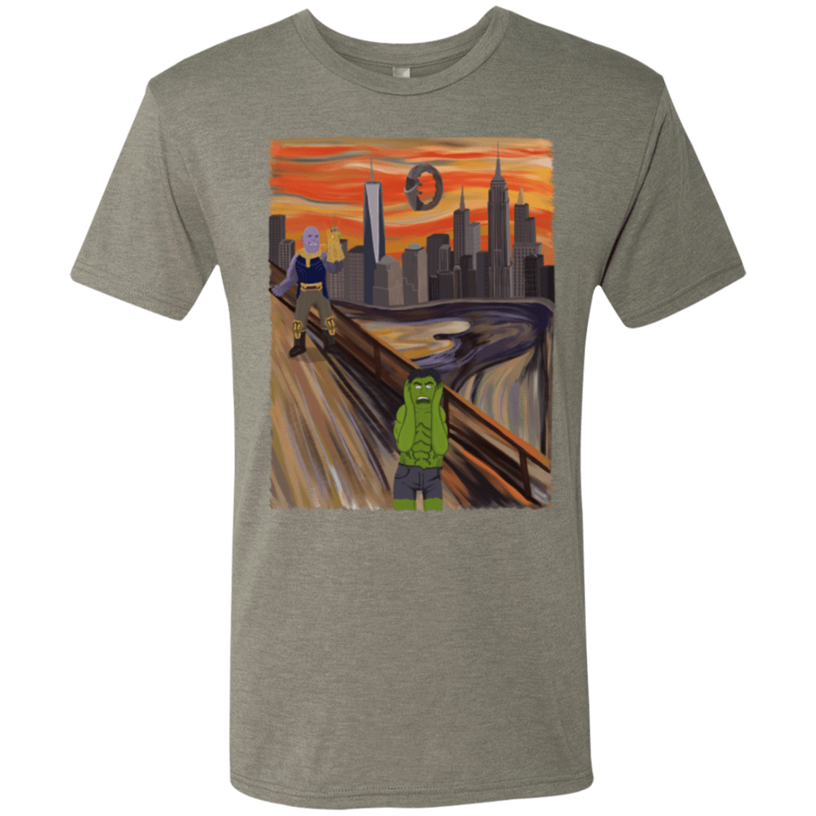 T-Shirts Venetian Grey / S Angry Scream Men's Triblend T-Shirt