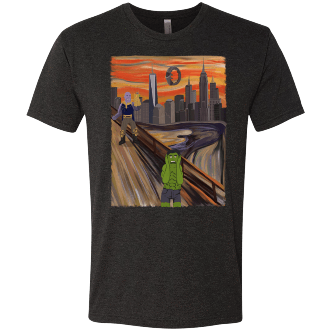 T-Shirts Vintage Black / S Angry Scream Men's Triblend T-Shirt